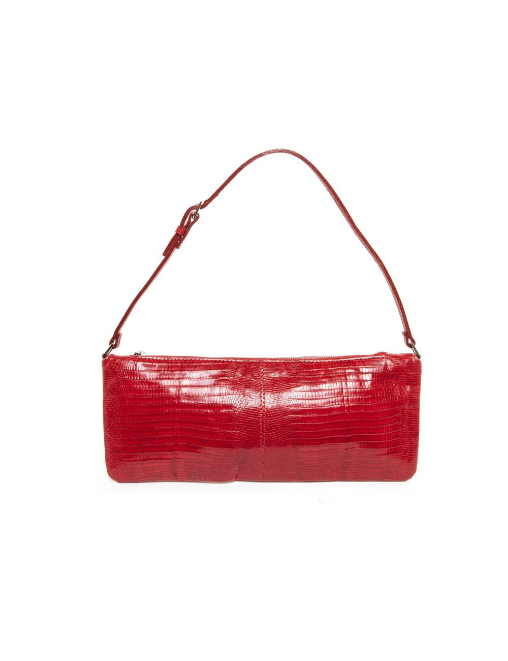 Pochette VALENTINO GARAVANI lézard rouge