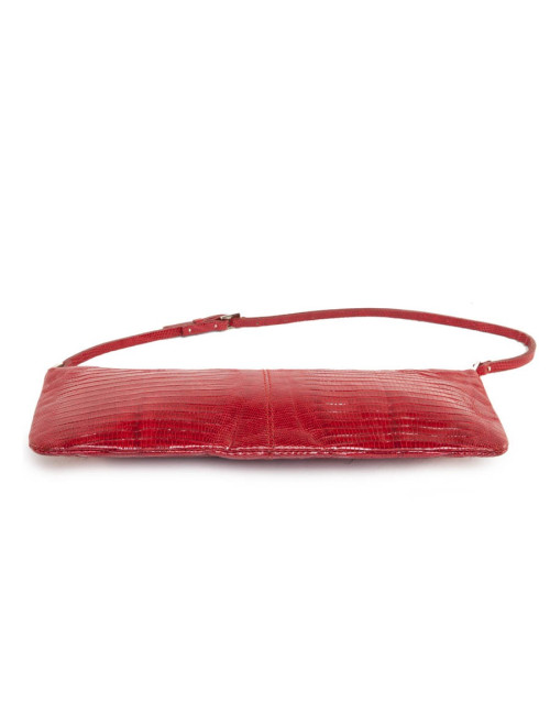 Pochette VALENTINO GARAVANI lézard rouge