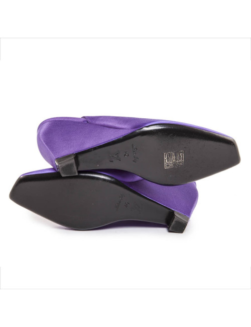 Escarpins LOUIS VUITTON T 40 satin duchesse violet