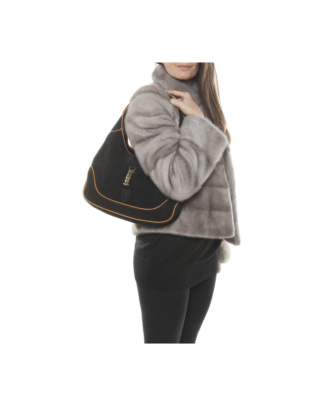 Sac GUCCI veau velours noir