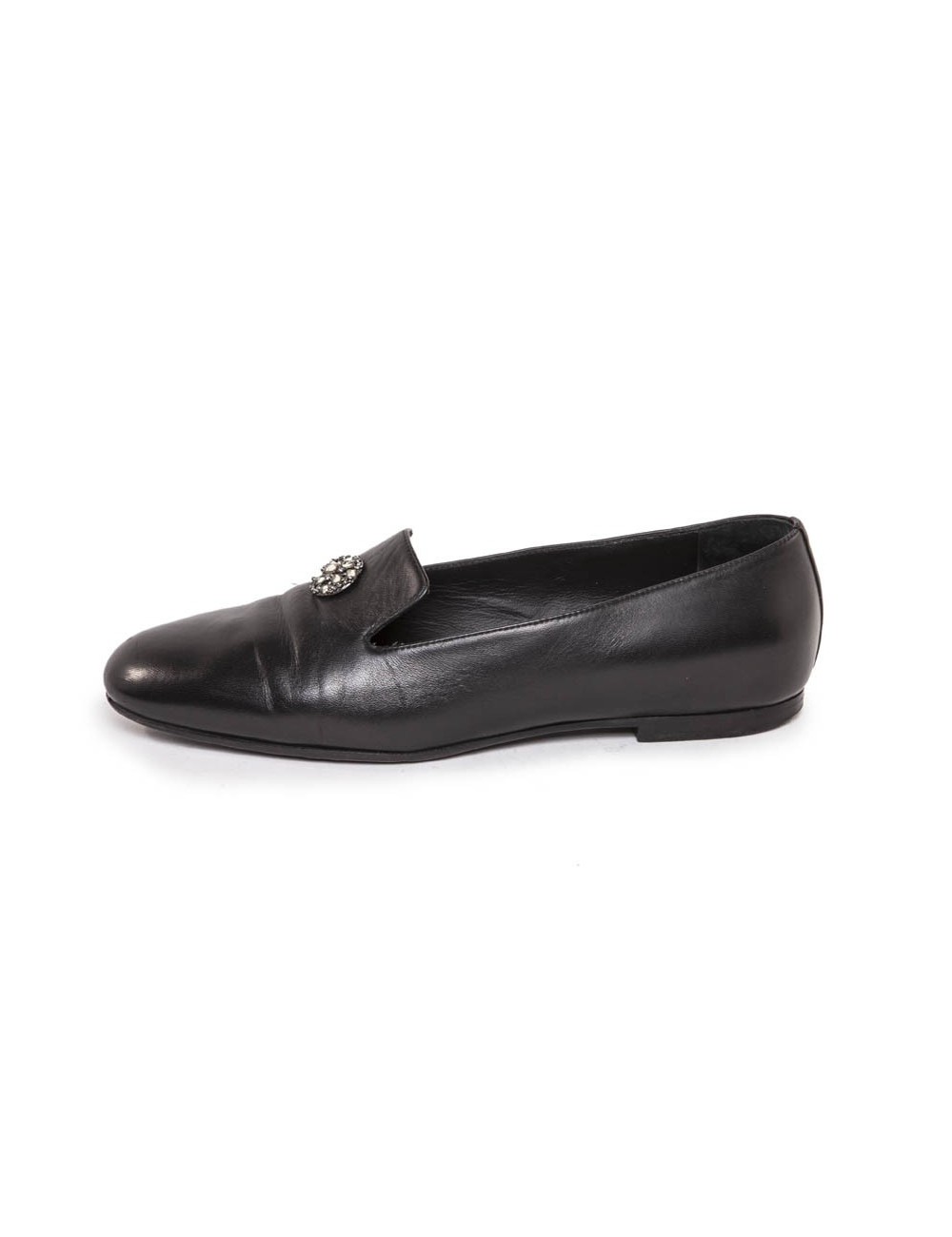 Ballerines CHANEL T 39 cuir noir