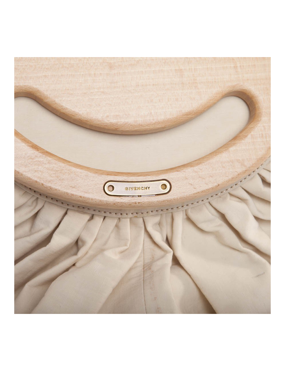 GIVENCHY Collector tote bag in beige canvas and leather