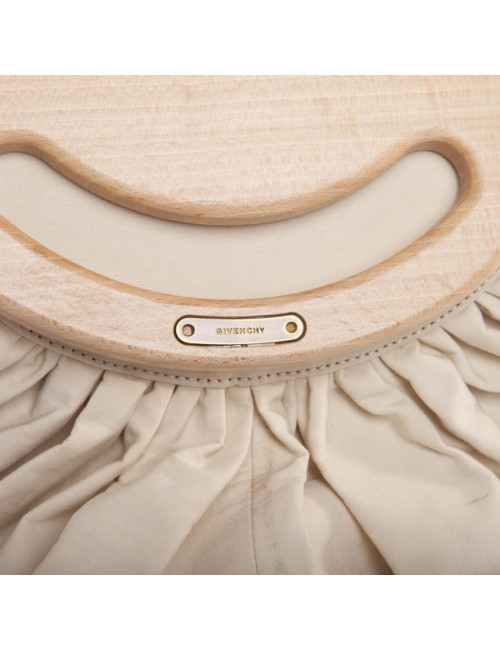 GIVENCHY Collector tote bag in beige canvas and leather