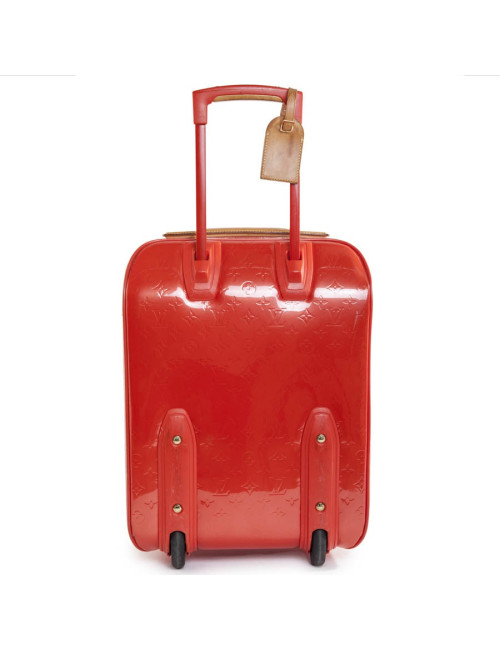 LOUIS VUITTON suitcase in orange patent leather 