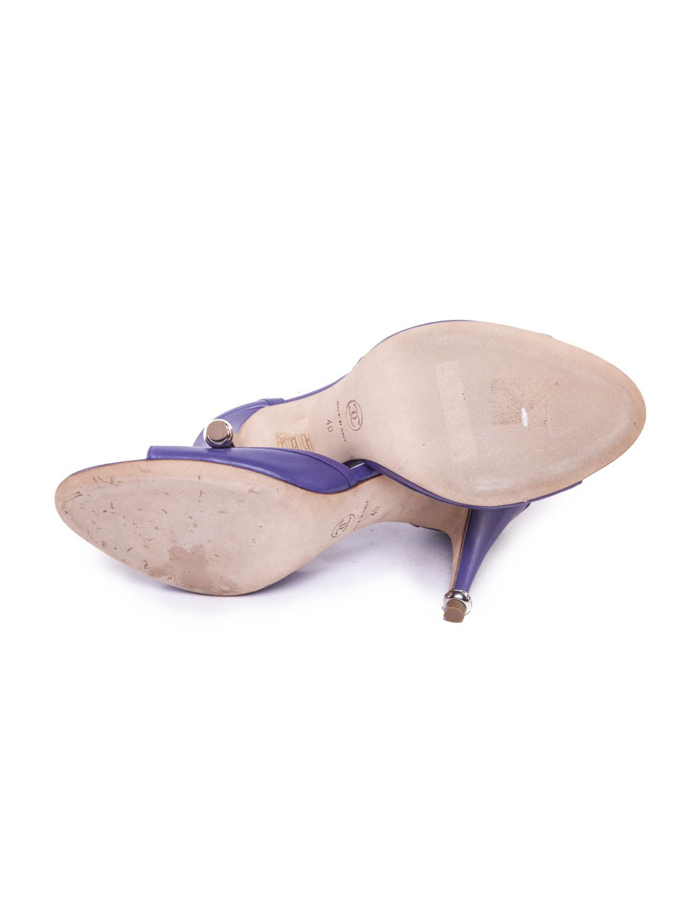 Escarpins CHANEL T 40 cuir violet