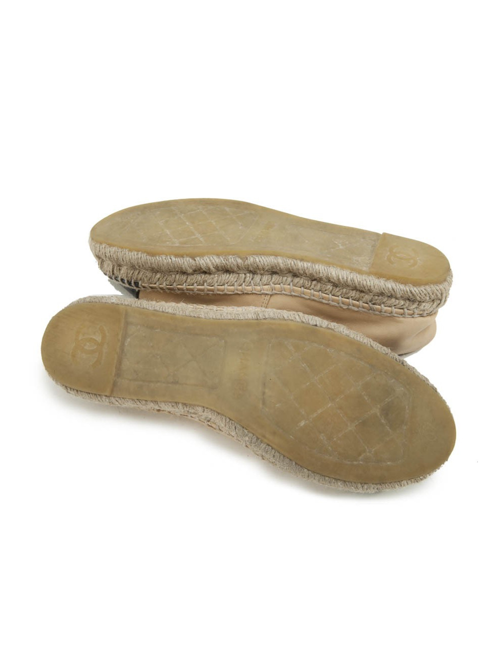Espadrilles CHANEL T 40 cuir bicolore