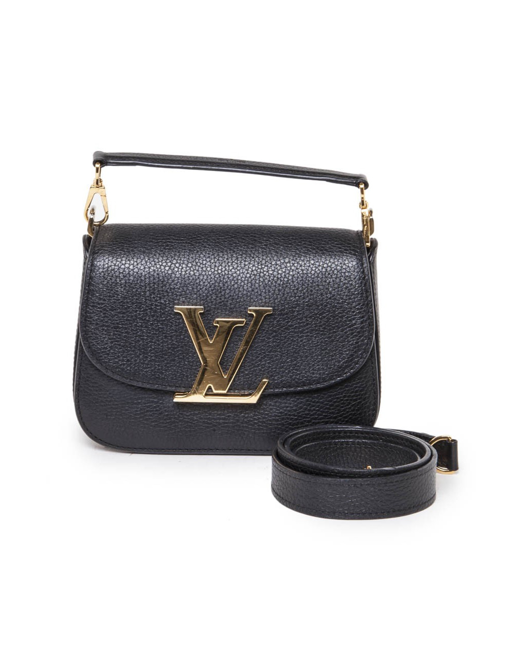 Sac "Vivienne" LOUIS VUITTON en cuir grainé noir