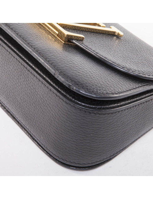 Sac "Vivienne" LOUIS VUITTON en cuir grainé noir