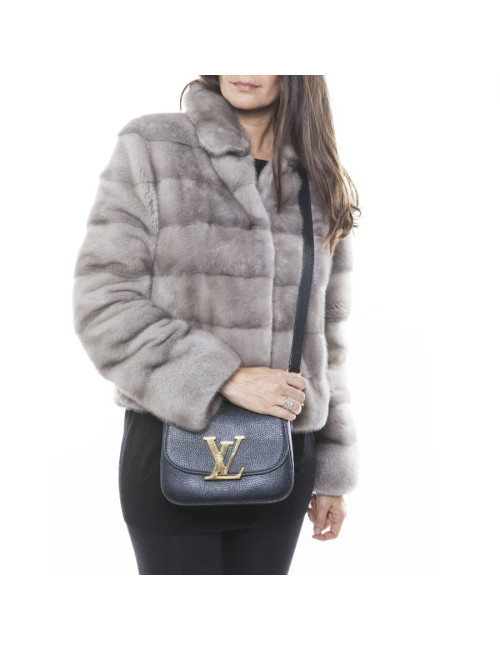 Sac "Vivienne" LOUIS VUITTON en cuir grainé noir