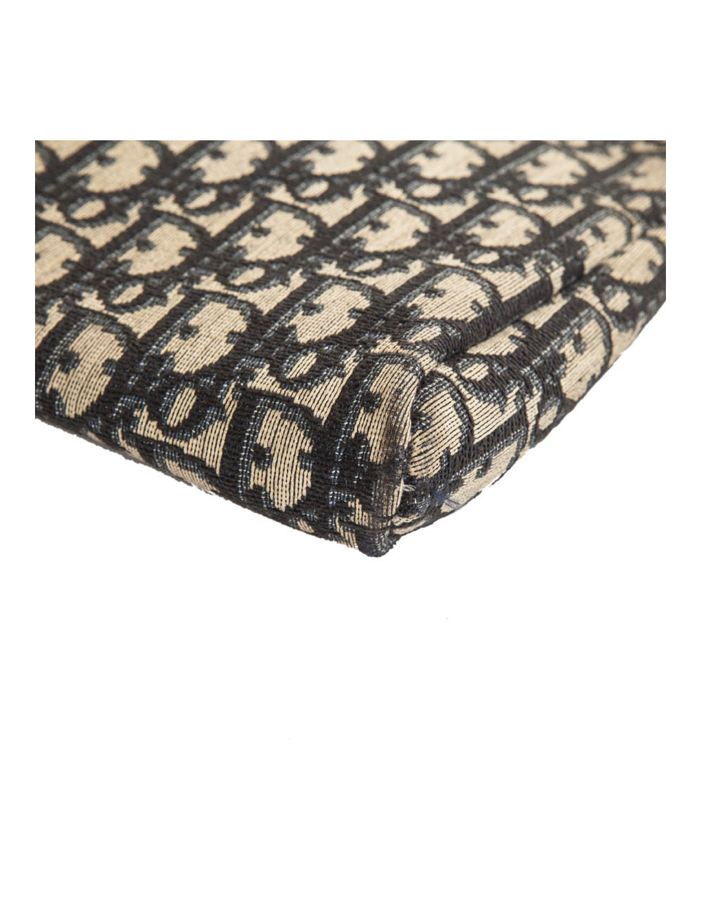 Pochette CHRISTIAN DIOR Vintage toile oblique bleue