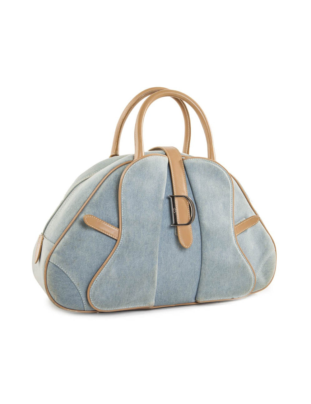 Sac saddle bowling DIOR Vintage jean bleu clair