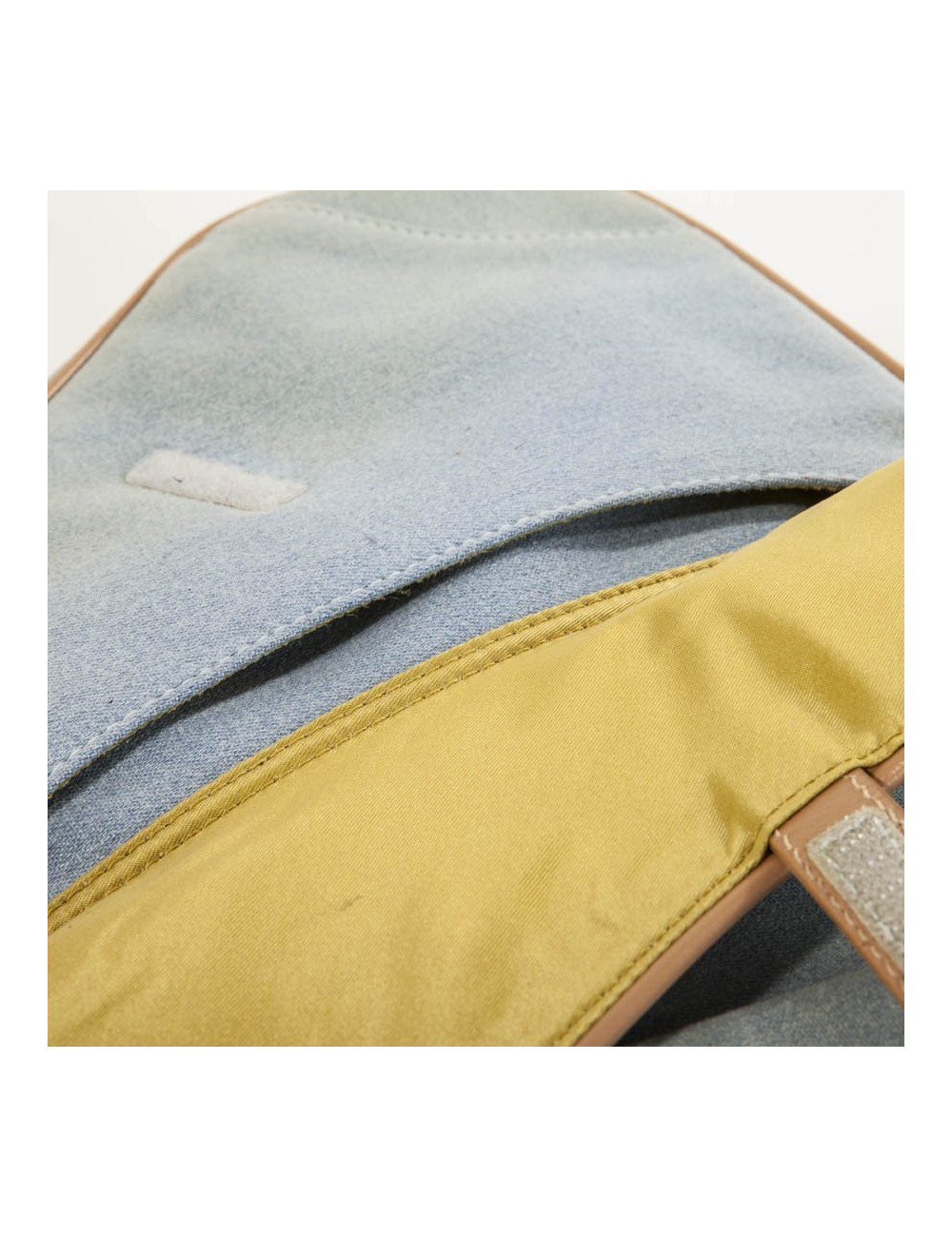 Bag saddle bowling DIOR Vintage light blue jean