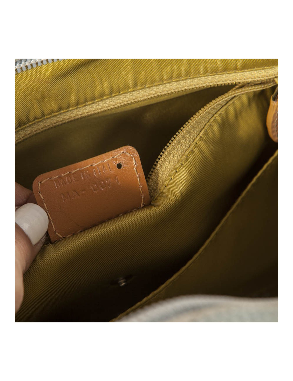 Sac saddle bowling DIOR Vintage jean bleu clair