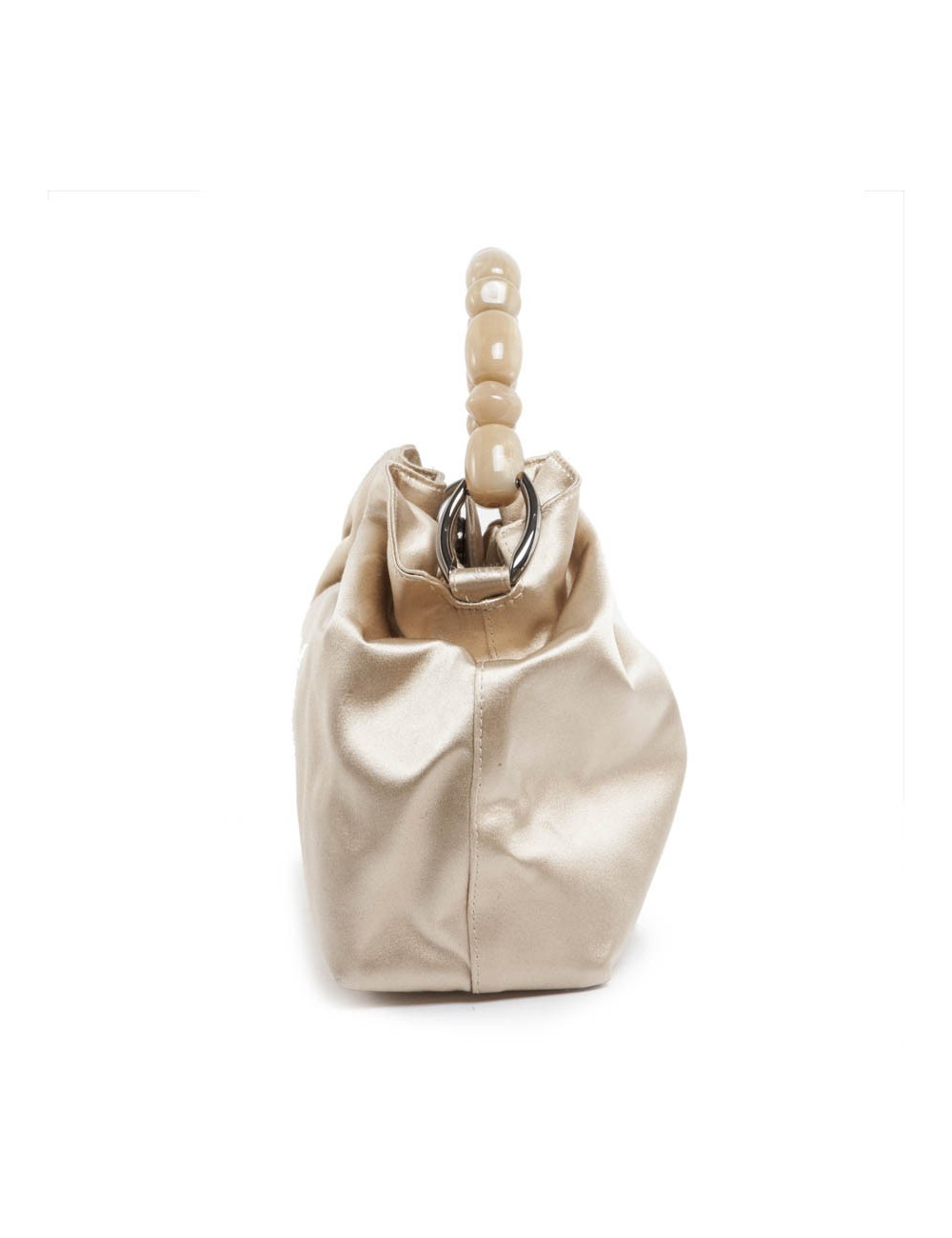 CHRISTIAN DIOR ivory Duchess satin bucket bag