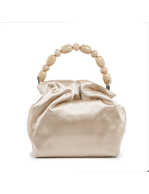 CHRISTIAN DIOR ivory Duchess satin bucket bag