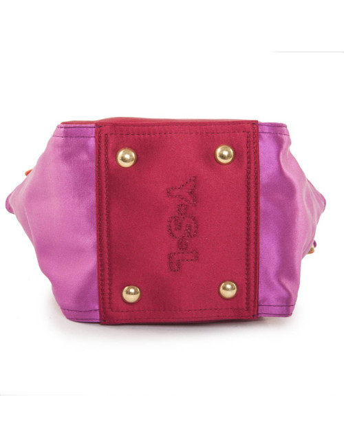 Bag of the night Down Town YVES SAINT LAURENT satin red and fuschia