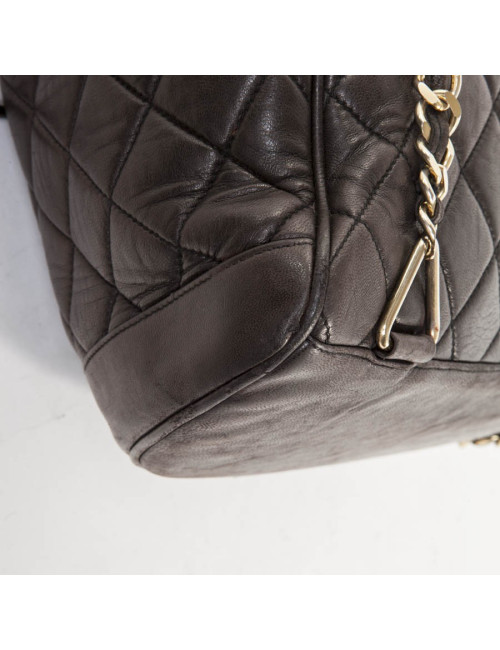 Sac à dos CHANEL cuir matelassé marron