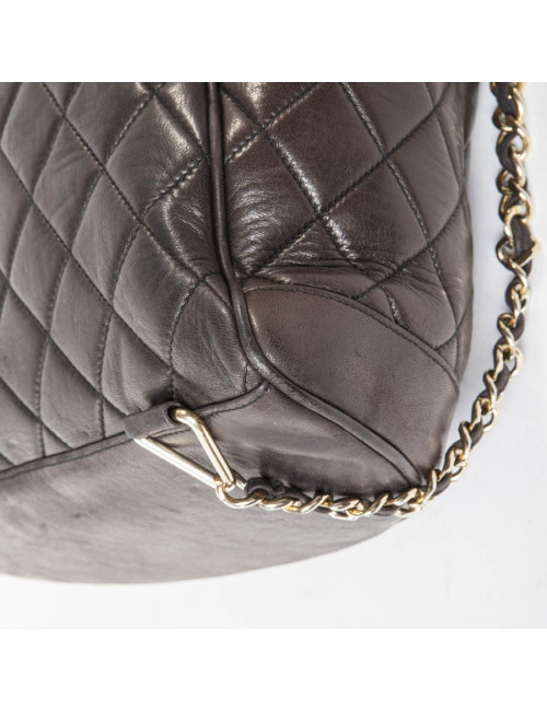 Sac à dos CHANEL cuir matelassé marron