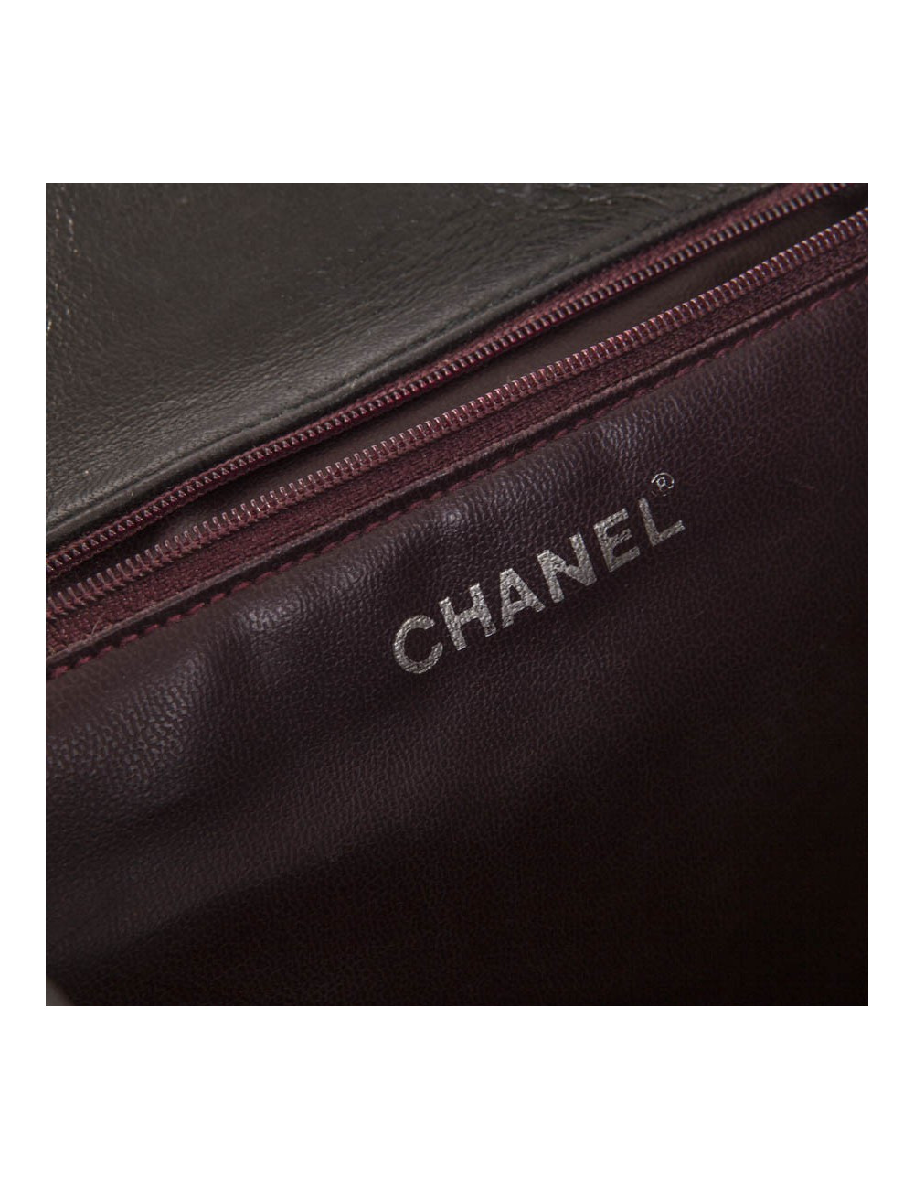 Sac à dos vintage CHANEL cuir matelassé marron