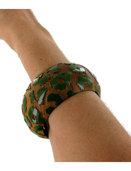 Bracelet LOUIS VUITTON en bois vert