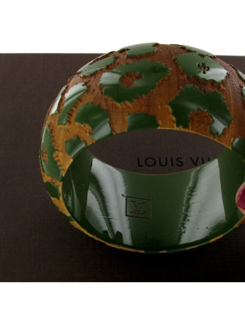 Bracelet LOUIS VUITTON en bois vert