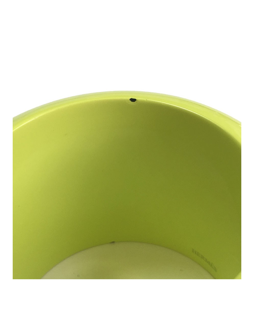 Bracelet HERMÈS bois laqué vert anis