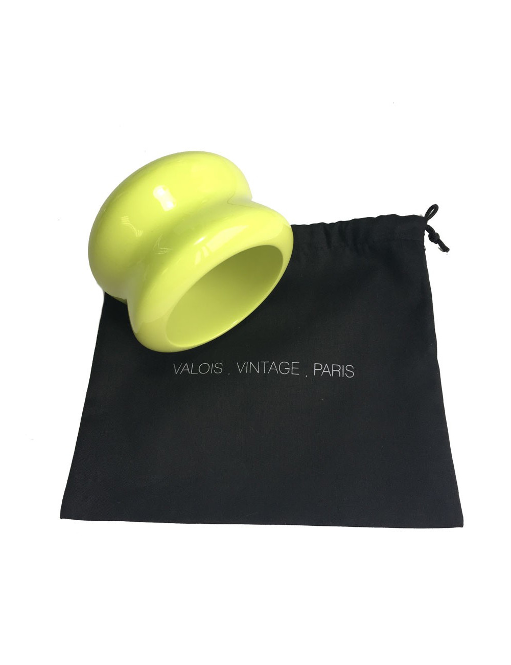 HERMES bracelet in  anise green lacquered wood