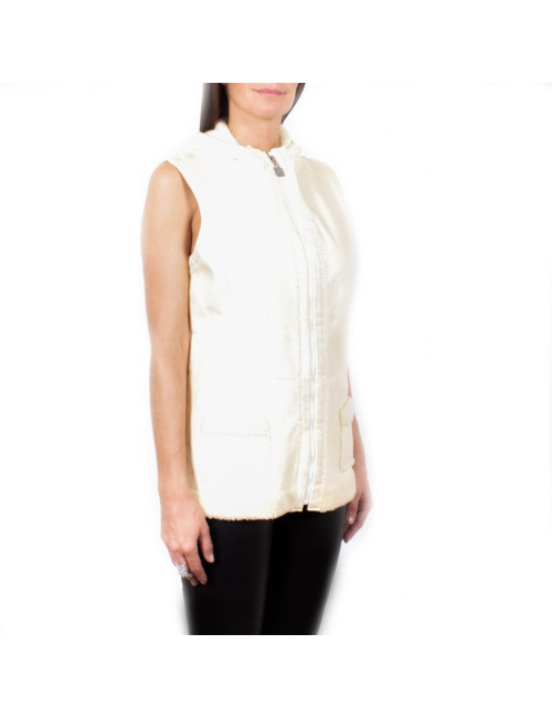 Gilet CHANEL T 40 peau retournée