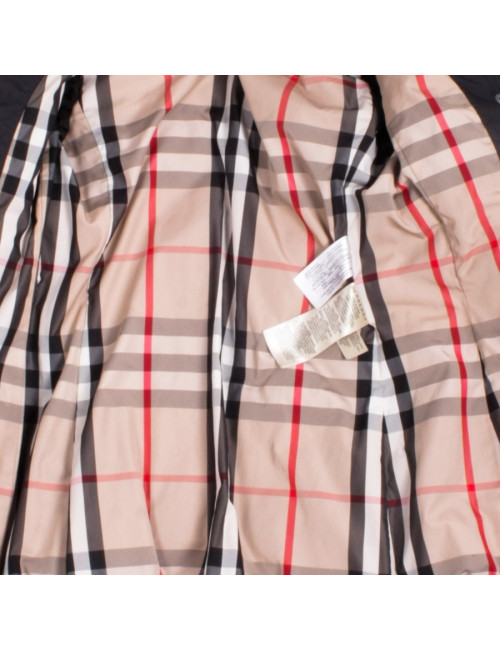 Jacket BURBERRY XS / T36 EN black with fur collar