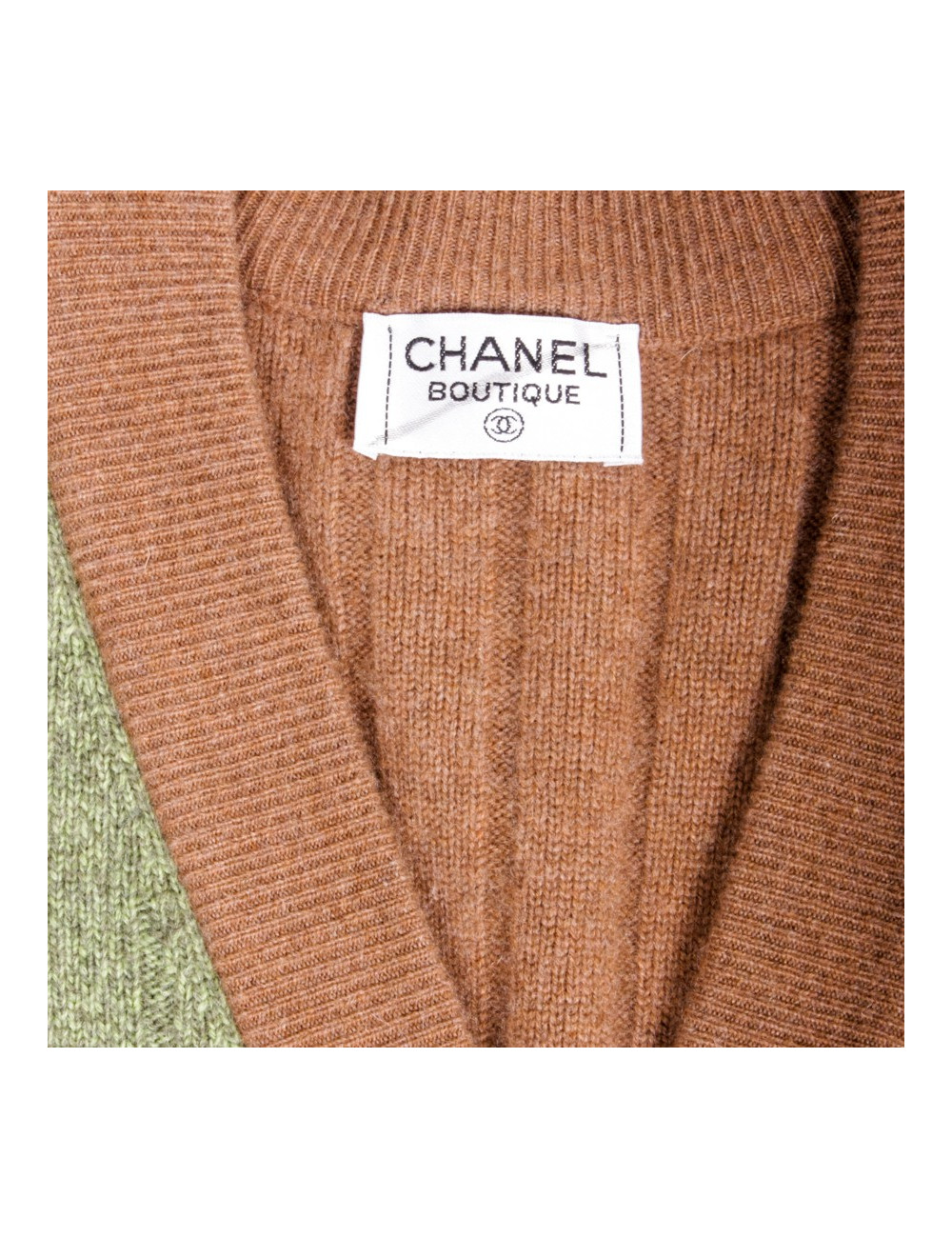 Long gilet CHANEL vintage t 40 cachemire