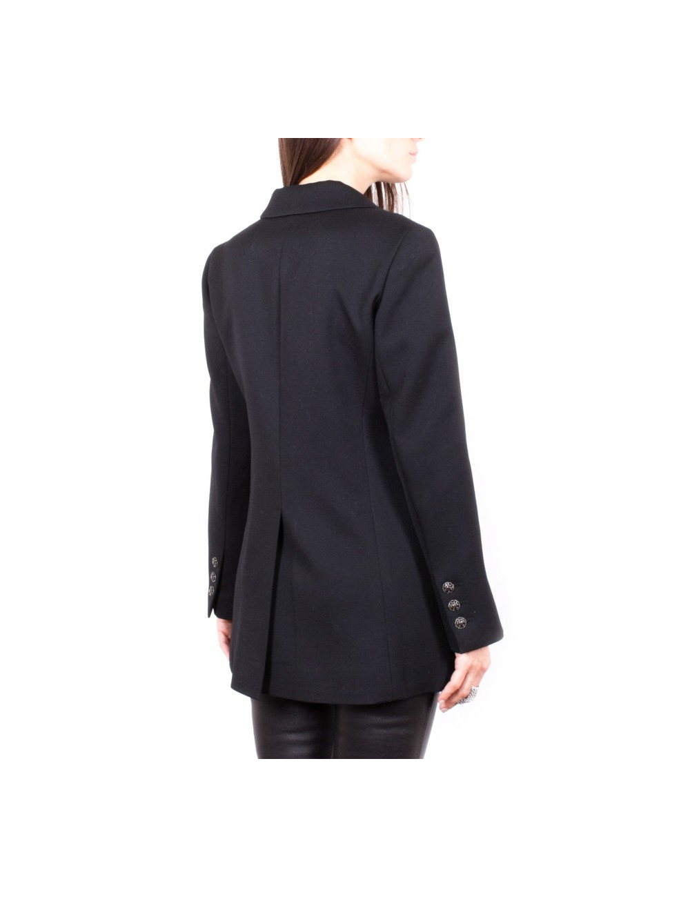 Veste CHANEL T 40 en laine noir