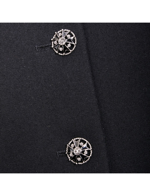 Veste CHANEL T 40 en laine noir