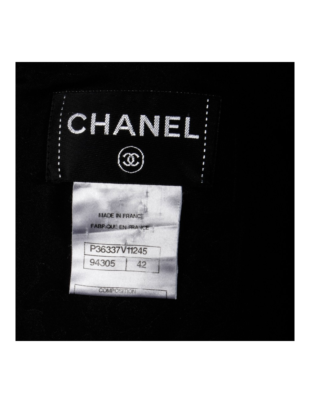 Robe CHANEL T 36  noire