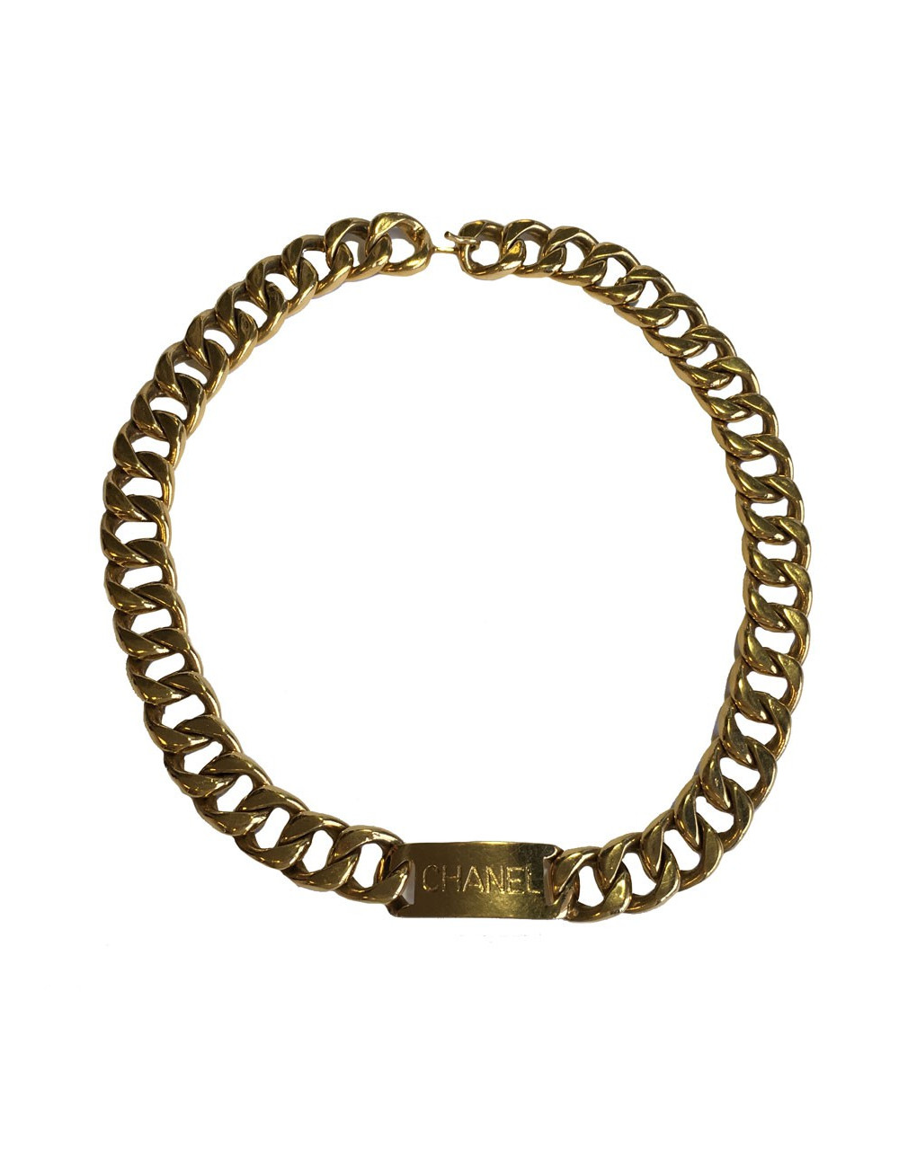Ceinture CHANEL 80' chaîne en métal doré