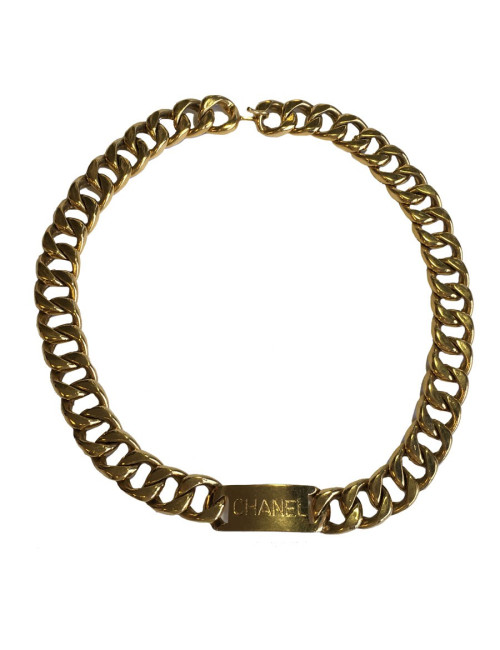 Ceinture CHANEL 80' chaîne en métal doré