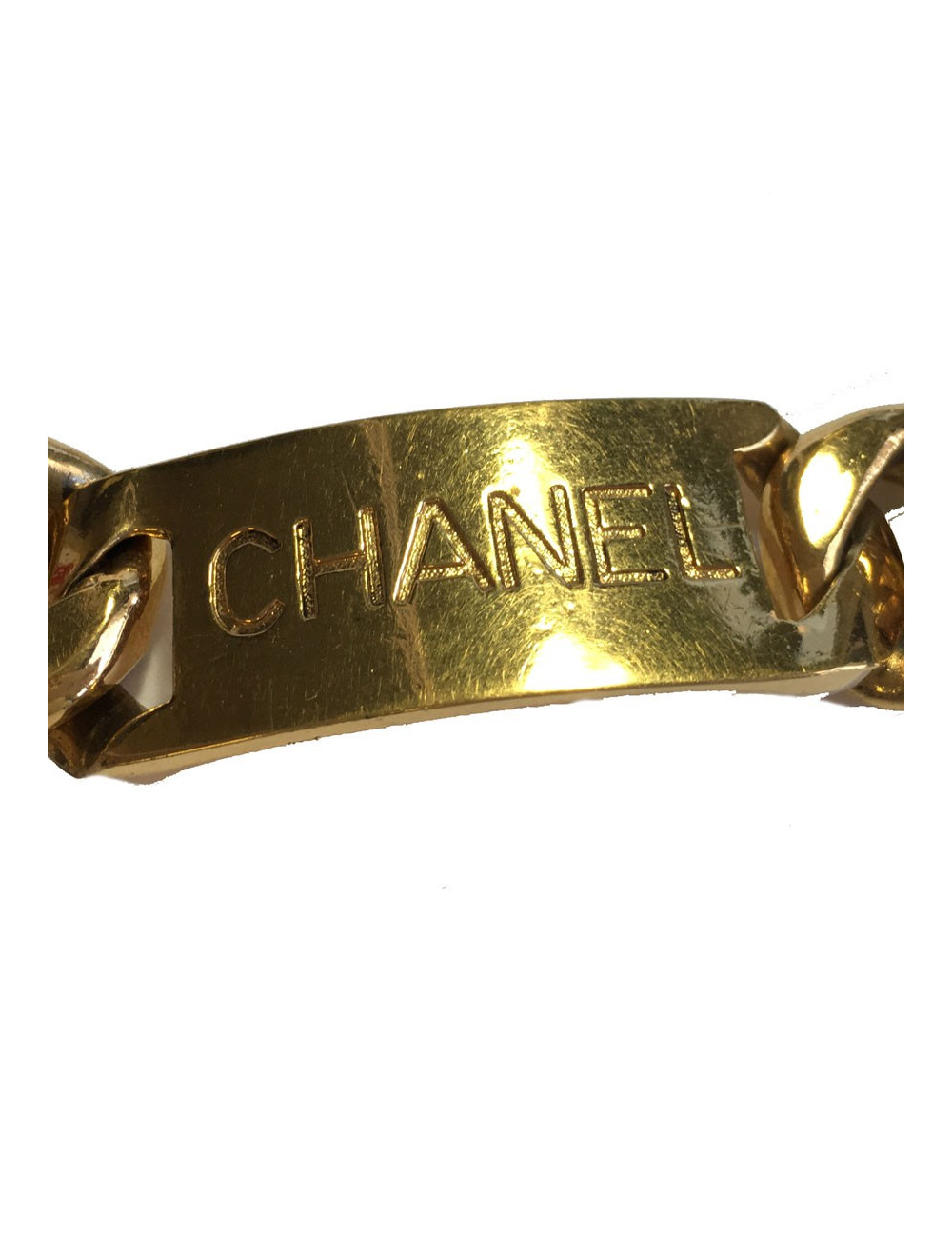 Ceinture CHANEL 80' chaîne en métal doré