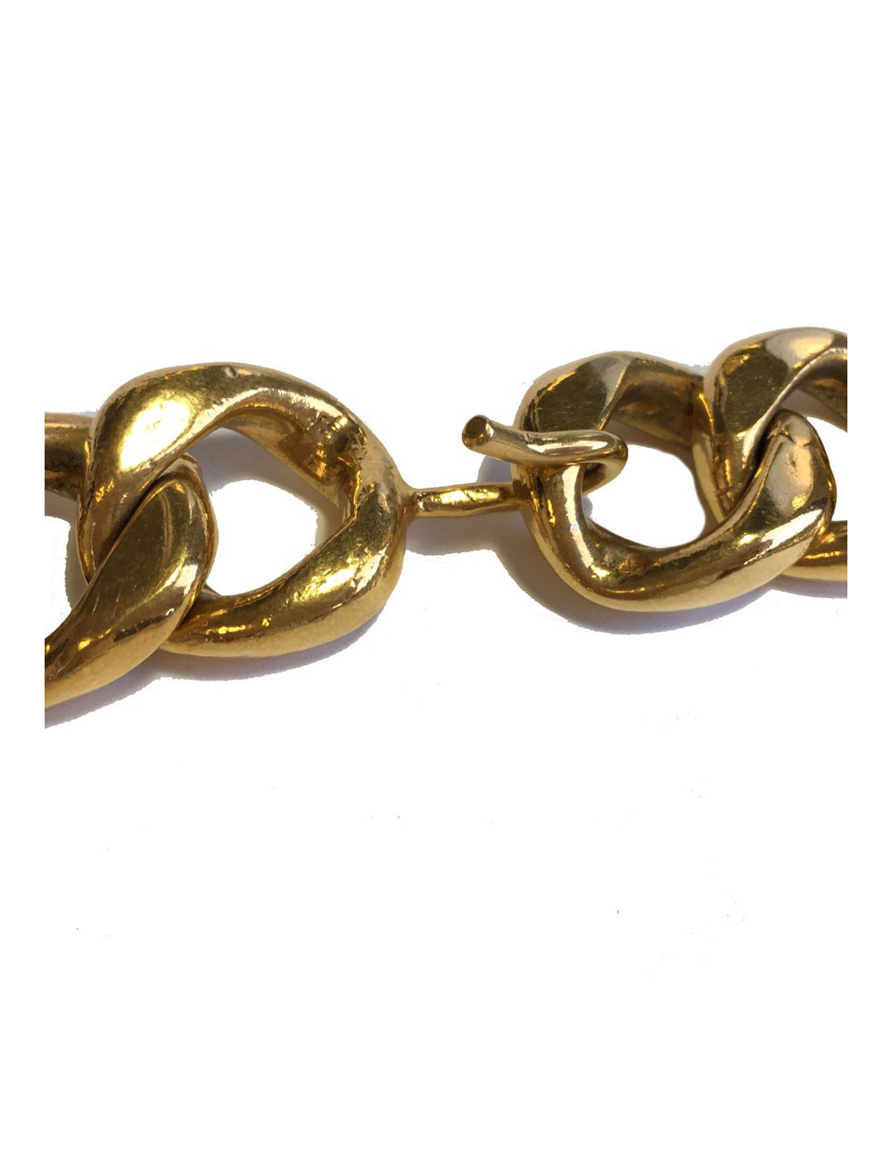 Ceinture CHANEL 80' chaîne en métal doré