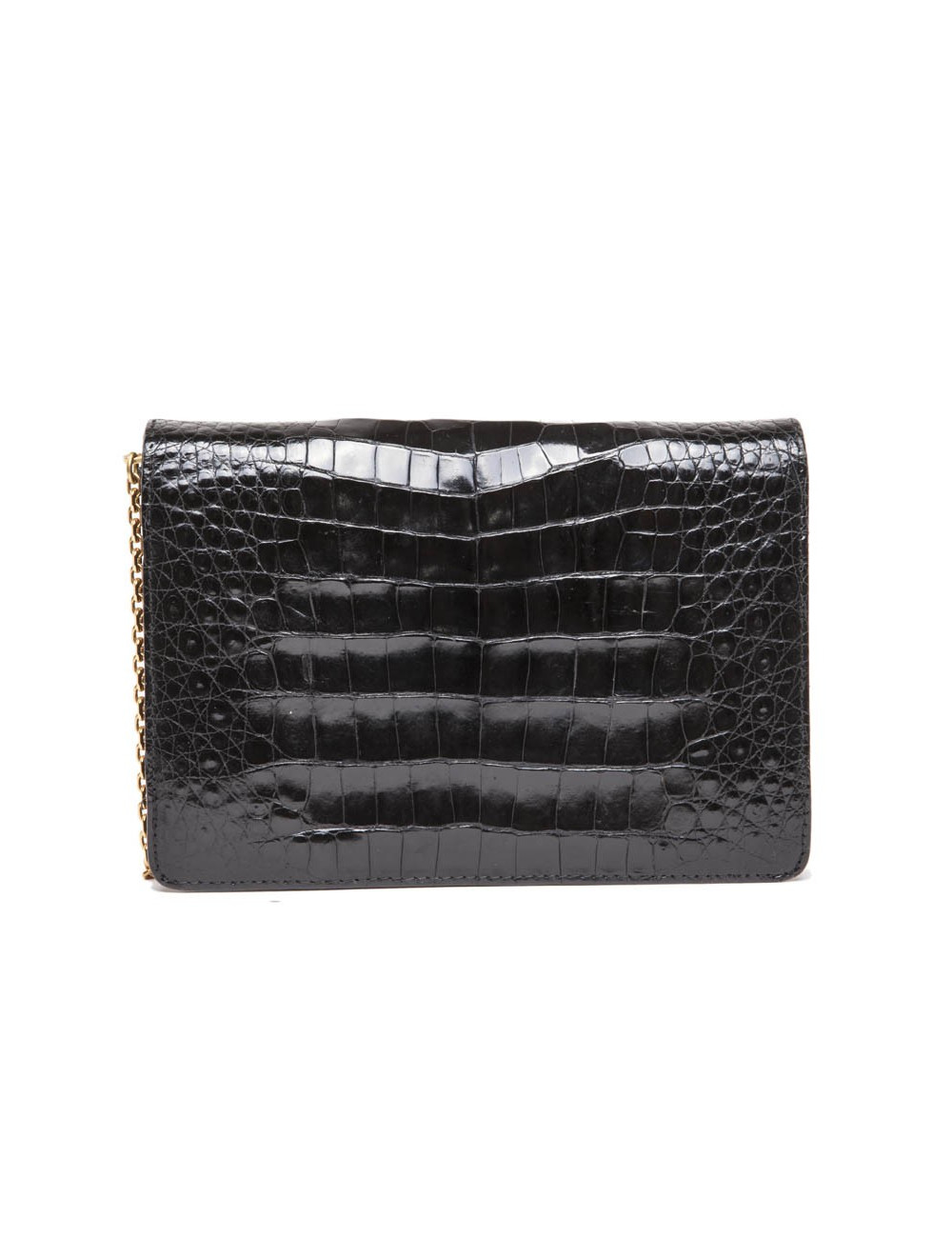 Pochette Pascal MORABITO en crocodile noir