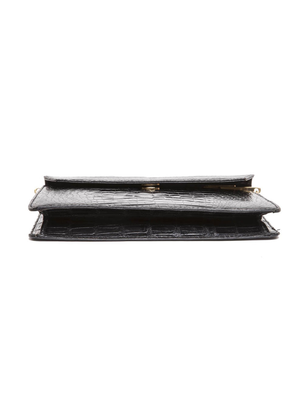 Pochette Pascal MORABITO en crocodile noir