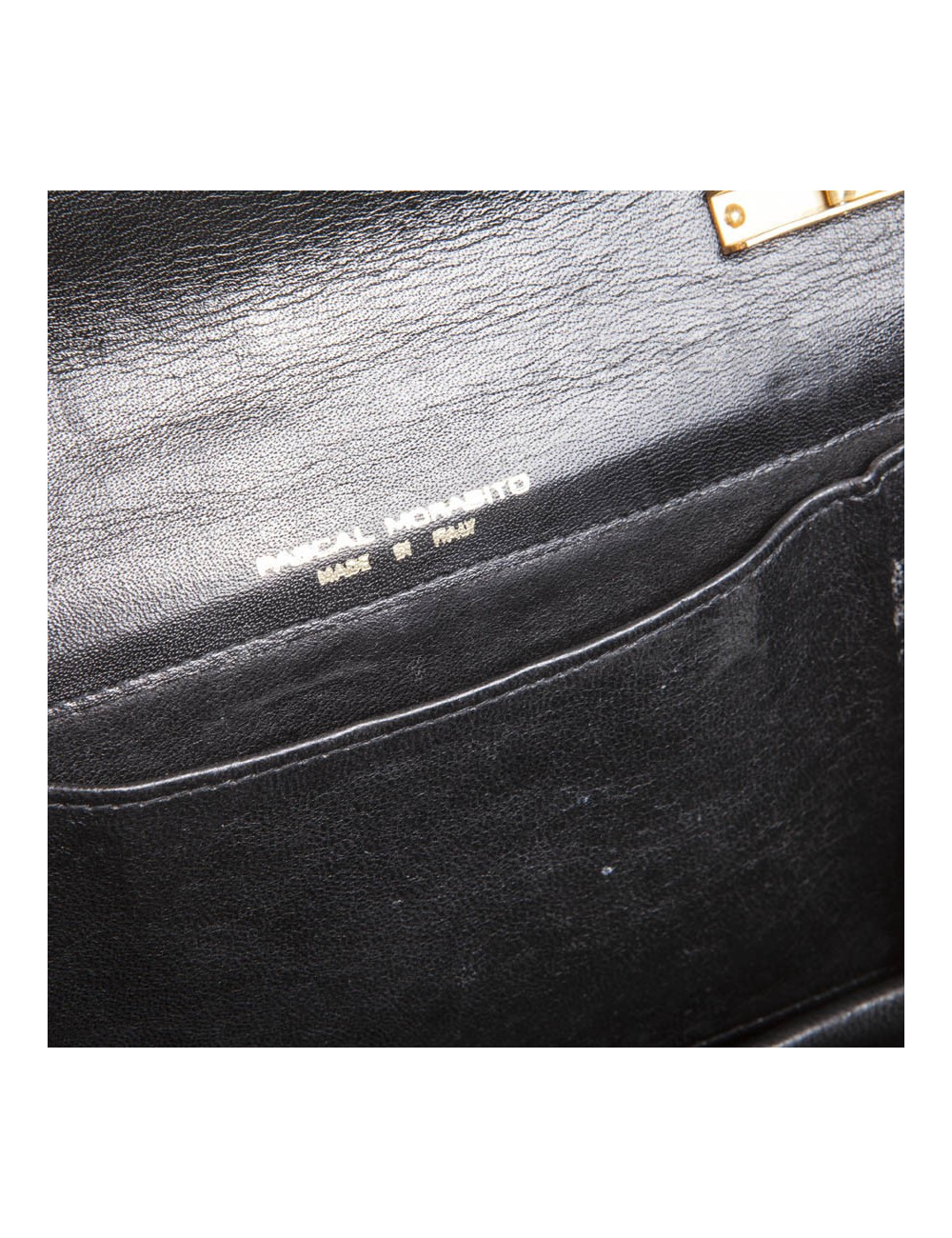 Pochette Pascal MORABITO en crocodile noir