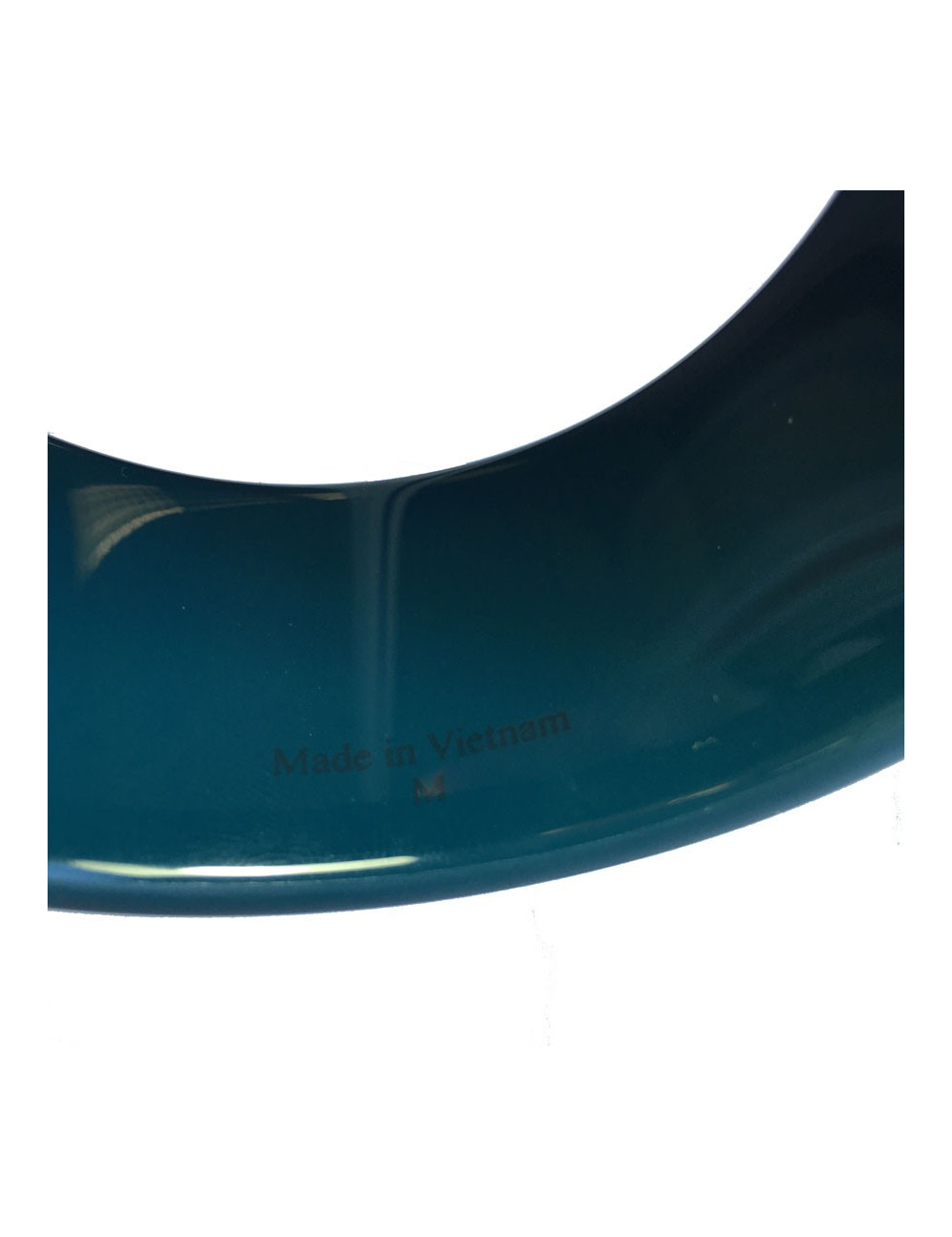 HERMES bracelet blue lacquered duck and painted pattern