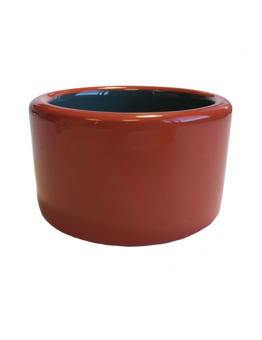 HERMES cuff bracelet in dark orange lacquered wood