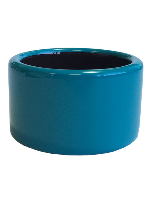 Bracelet HERMÈS en bois laqué bleu paon