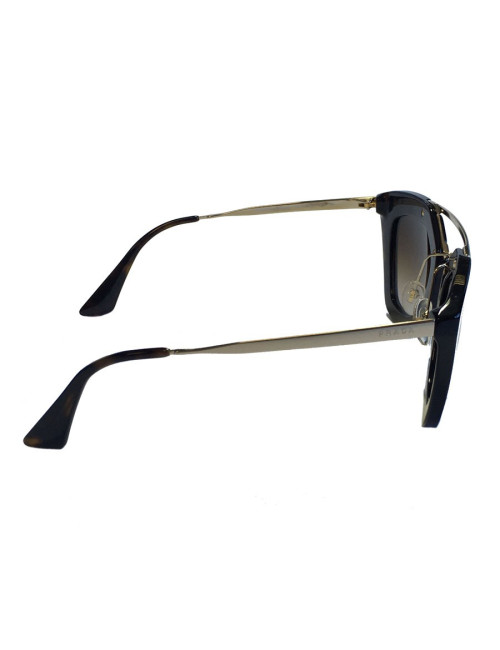 PRADA sunglasses metal gold and plastic way tortoiseshell