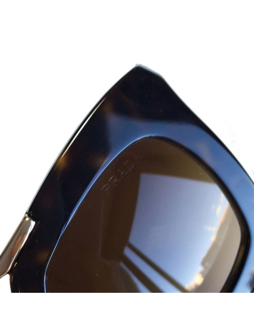 PRADA sunglasses metal gold and plastic way tortoiseshell