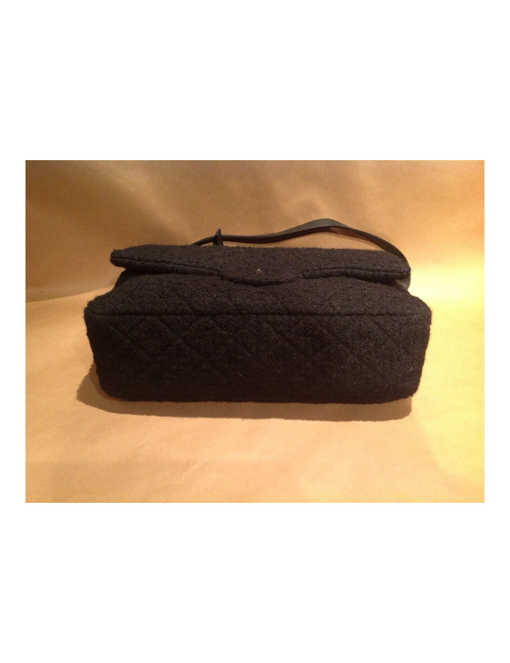 Besace 2.55 en tweed noir CHANEL