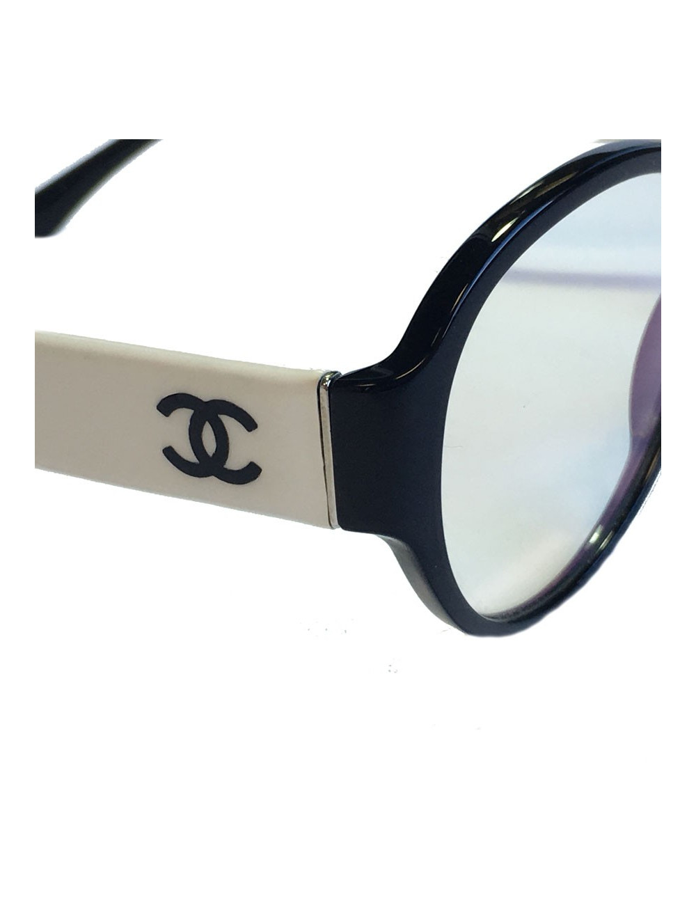 Lunettes CHANEL de vue monture en plastique noir 