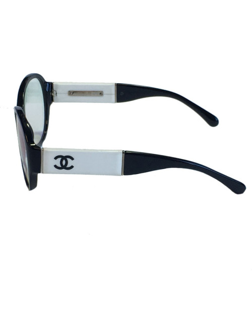 Lunettes CHANEL de vue monture en plastique noir 