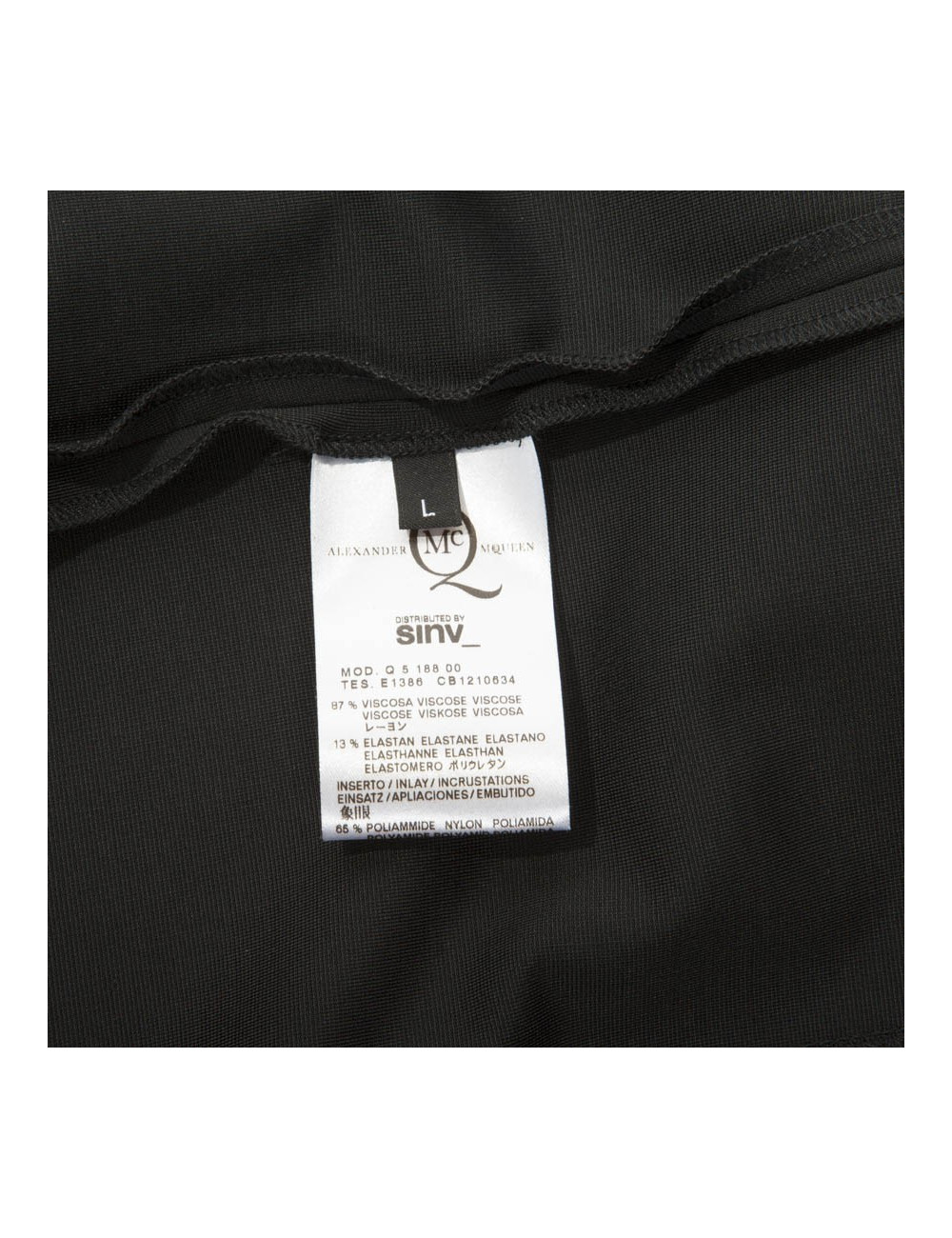 Black dress ALEXANDER McQUEEN t38/40