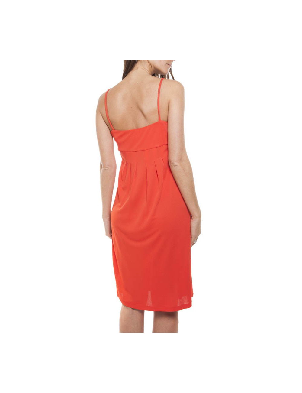 Dress VALENTINO t42 IT: 38 coral embroidered EN
